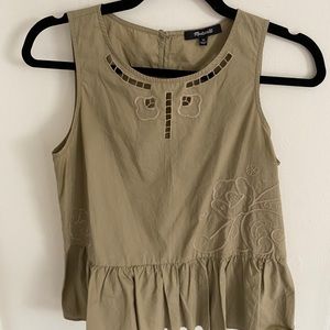 Madewell cute green shirt